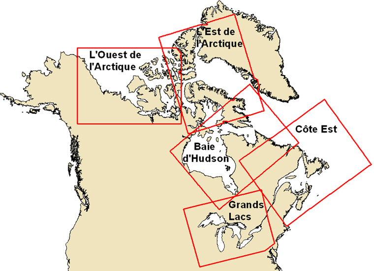 La carte des régions
